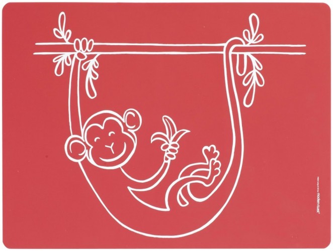 兒童餐墊-猴子（紅）